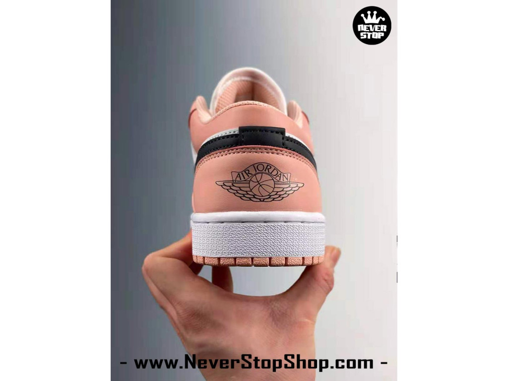 Giày Nike Jordan 1 Low Hồng Đen Trắng nam nữ hàng chuẩn sfake replica 1:1 real chính hãng giá rẻ tốt nhất tại NeverStopShop.com HCM