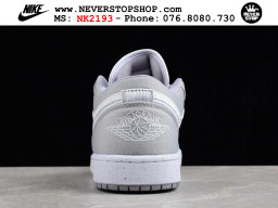 Giày Nike Jordan 1 Low Xám Trắng nam nữ hàng chuẩn sfake replica 1:1 real chính hãng giá rẻ tốt nhất tại NeverStopShop.com HCM