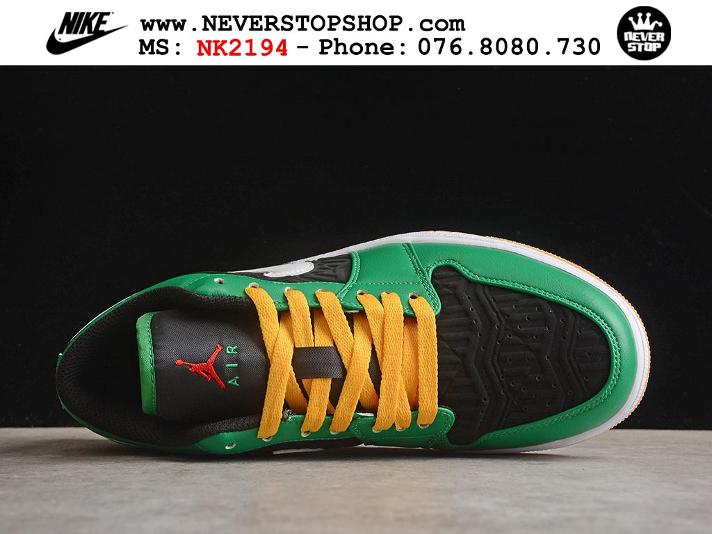 Giày Nike Jordan 1 Low Xanh Lá Vàng nam nữ hàng chuẩn sfake replica 1:1 real chính hãng giá rẻ tốt nhất tại NeverStopShop.com HCM