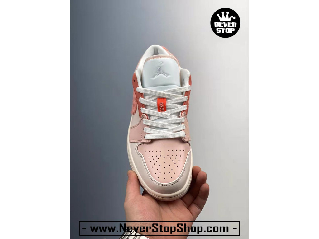 Giày Nike Jordan 1 Low Hồng Kem nam nữ hàng chuẩn sfake replica 1:1 real chính hãng giá rẻ tốt nhất tại NeverStopShop.com HCM