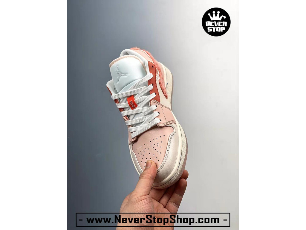 Giày Nike Jordan 1 Low Hồng Kem nam nữ hàng chuẩn sfake replica 1:1 real chính hãng giá rẻ tốt nhất tại NeverStopShop.com HCM