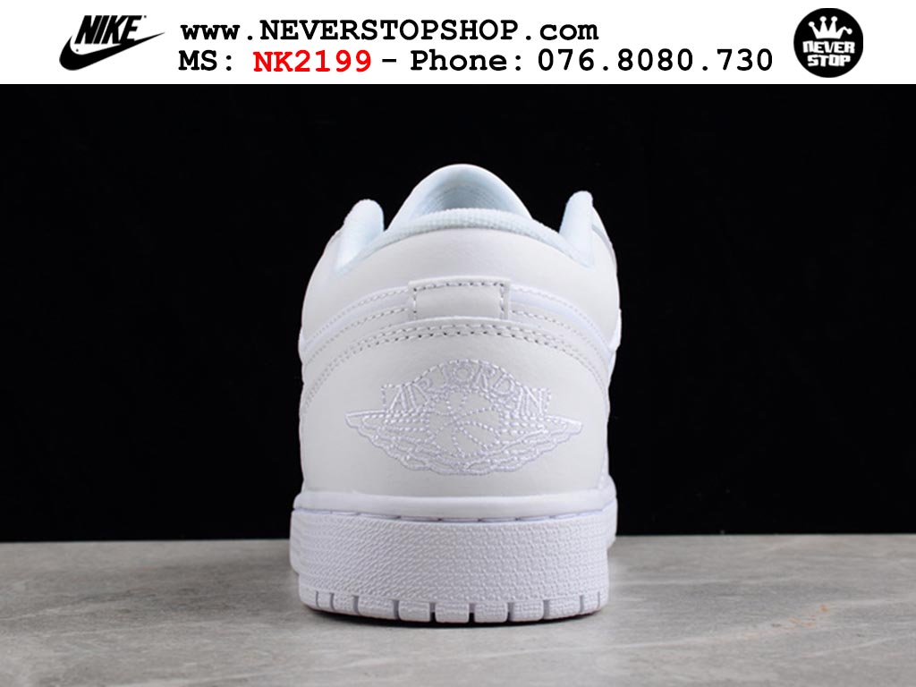 Giày Nike Jordan 1 Low Trắng nam nữ hàng chuẩn sfake replica 1:1 real chính hãng giá rẻ tốt nhất tại NeverStopShop.com HCM