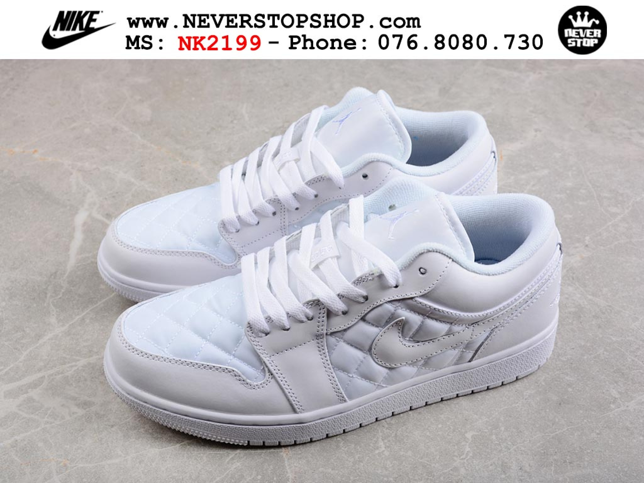 jordan 1 low quilted black