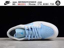 Giày Nike Jordan 1 Low Trắng Xanh Dương nam nữ hàng chuẩn sfake replica 1:1 real chính hãng giá rẻ tốt nhất tại NeverStopShop.com HCM