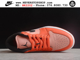 Giày Nike Jordan 1 Low Cam Đen nam nữ hàng chuẩn sfake replica 1:1 real chính hãng giá rẻ tốt nhất tại NeverStopShop.com HCM