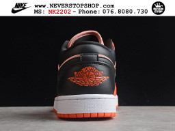 Giày Nike Jordan 1 Low Cam Đen nam nữ hàng chuẩn sfake replica 1:1 real chính hãng giá rẻ tốt nhất tại NeverStopShop.com HCM