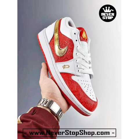 Nike Jordan 1 Low Spades White Red