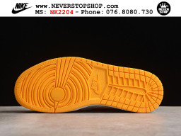Giày Nike Jordan 1 Low Cam Trắng nam nữ hàng chuẩn sfake replica 1:1 real chính hãng giá rẻ tốt nhất tại NeverStopShop.com HCM