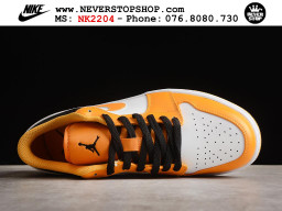 Giày Nike Jordan 1 Low Cam Trắng nam nữ hàng chuẩn sfake replica 1:1 real chính hãng giá rẻ tốt nhất tại NeverStopShop.com HCM