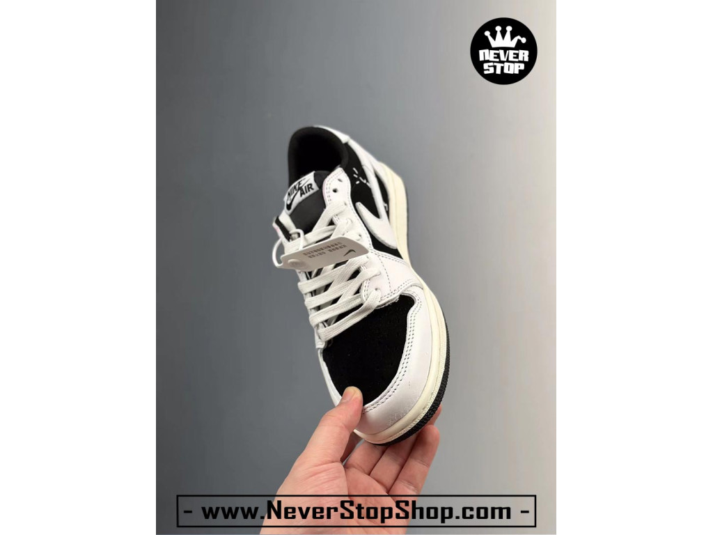 Giày Nike Jordan 1 Low Đen Trắng nam nữ hàng chuẩn sfake replica 1:1 real chính hãng giá rẻ tốt nhất tại NeverStopShop.com HCM