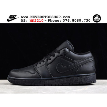 Nike Jordan 1 Low Triple Black Leather