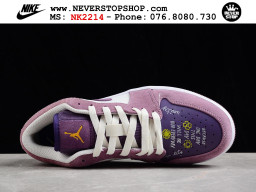 Giày Nike Jordan 1 Low Tím Trắng nam nữ hàng chuẩn sfake replica 1:1 real chính hãng giá rẻ tốt nhất tại NeverStopShop.com HCM