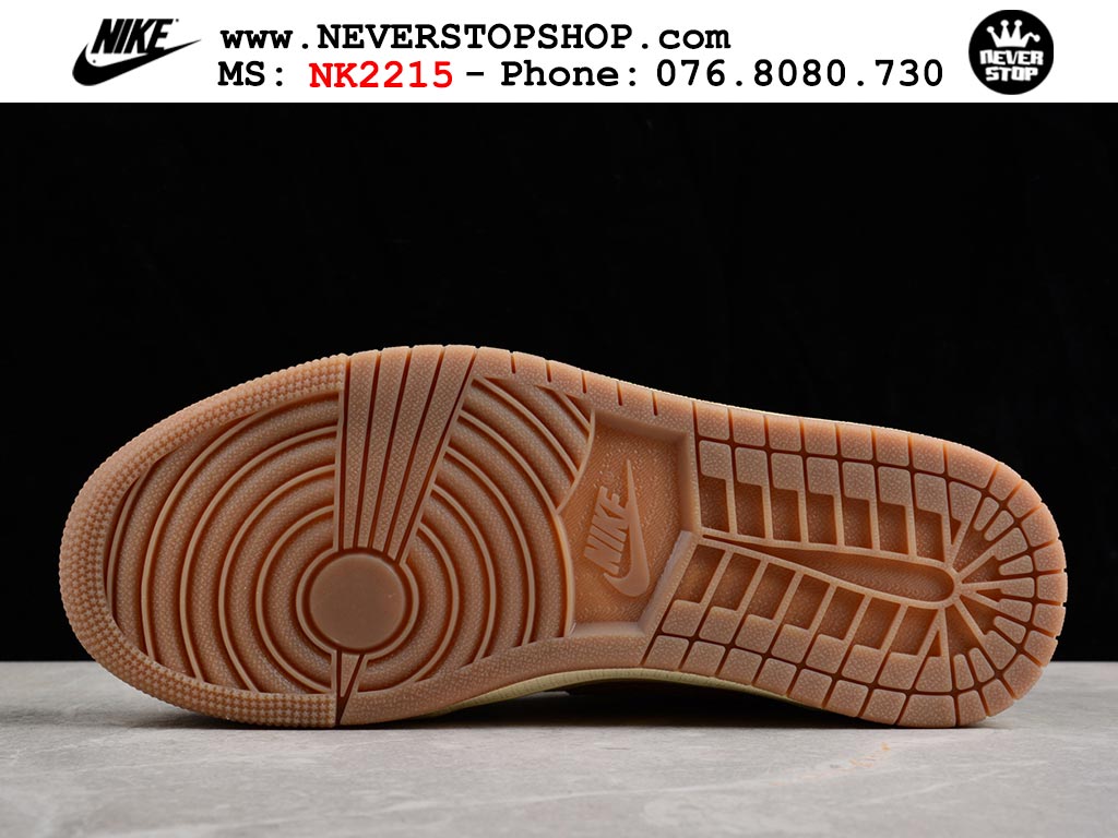 Giày Nike Jordan 1 Low Nâu Xanh Lá nam nữ hàng chuẩn sfake replica 1:1 real chính hãng giá rẻ tốt nhất tại NeverStopShop.com HCM