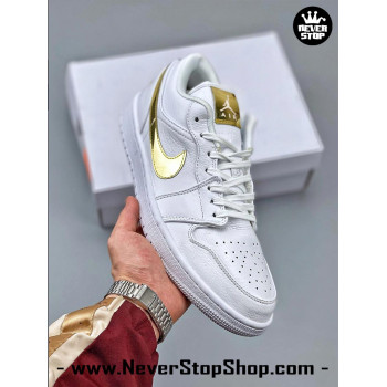 Nike Jordan 1 Low White Metallic Gold