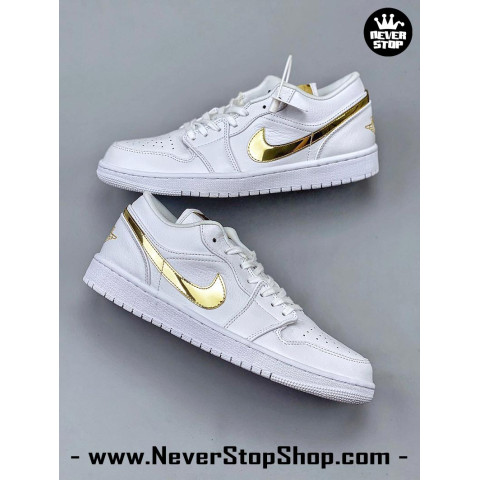 Nike Jordan 1 Low White Metallic Gold