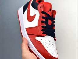 Giày Nike Jordan 1 Low Trắng Đỏ Đen nam nữ hàng chuẩn sfake replica 1:1 real chính hãng giá rẻ tốt nhất tại NeverStopShop.com HCM