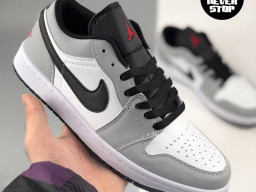 Giày Nike Jordan 1 Low Xám Trắng V2 nam nữ hàng chuẩn sfake replica 1:1 real chính hãng giá rẻ tốt nhất tại NeverStopShop.com HCM