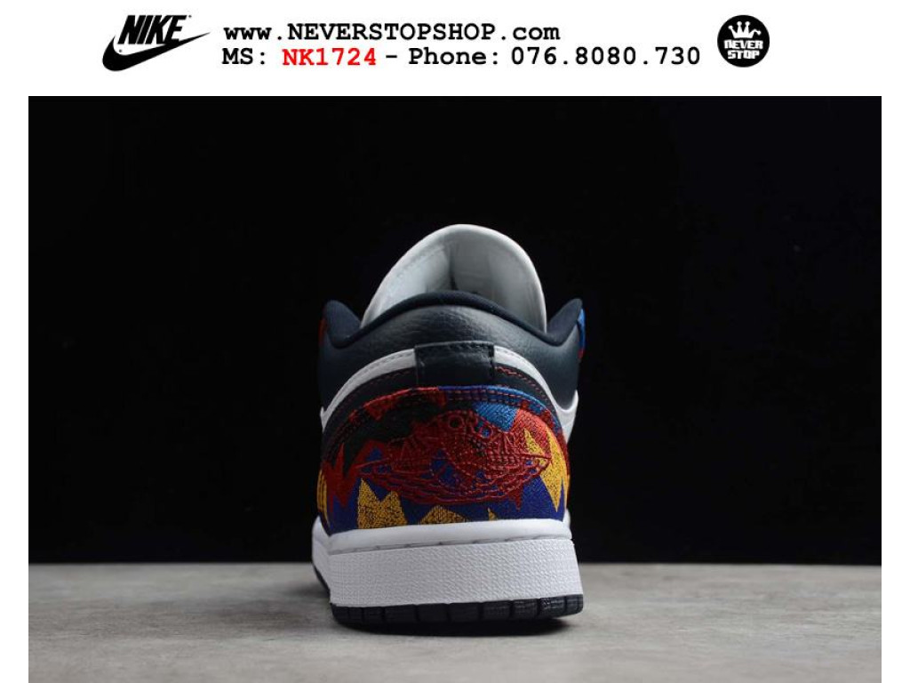 Giày Nike Jordan 1 Low Nothing But Net nam nữ hàng chuẩn sfake replica 1:1 real chính hãng giá rẻ tốt nhất tại NeverStopShop.com HCM