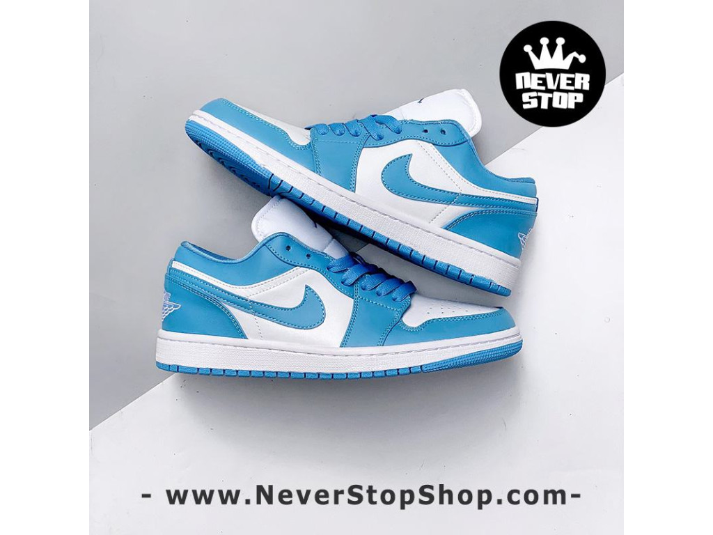 Giày Nike Jordan 1 Low UNC nam nữ hàng chuẩn sfake replica 1:1 real chính hãng giá rẻ tốt nhất tại NeverStopShop.com HCM