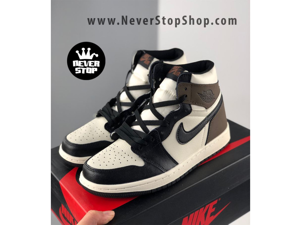 Giày Nike Jordan 1 High Dark Mocha nam nữ hàng chuẩn sfake replica 1:1 real chính hãng giá rẻ tốt nhất tại NeverStopShop.com HCM