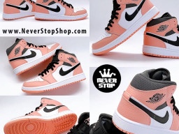 Giày Nike Jordan 1 cổ cao trắng hồng nam nữ hàng chuẩn sfake replica 1:1 real chính hãng giá rẻ tốt nhất tại NeverStopShop.com HCM