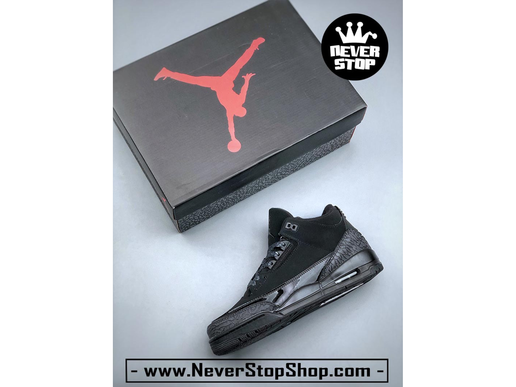 jordan 3s all black