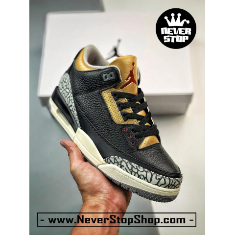 Nike Jordan 3 Black Cement Gold