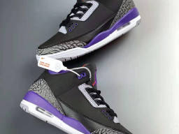 Giày bóng rổ nam Nike Air Jordan 3 Đen Tím sfake replica 1:1 authentic chính hãng real giá rẻ tốt HCM