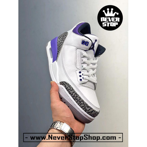 Nike Jordan 3 Dark Iris White Purple