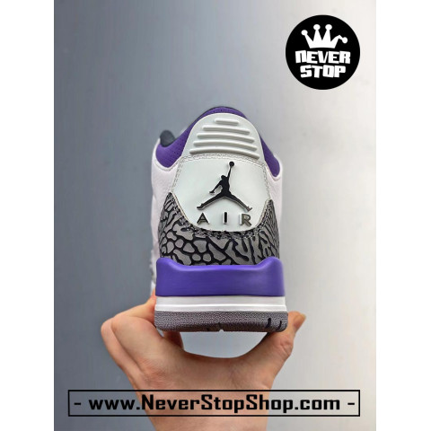 Nike Jordan 3 Dark Iris White Purple