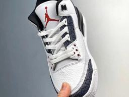 Giày bóng rổ nam Nike Air Jordan 3 Trắng Đỏ sfake replica 1:1 authentic chính hãng real giá rẻ tốt HCM