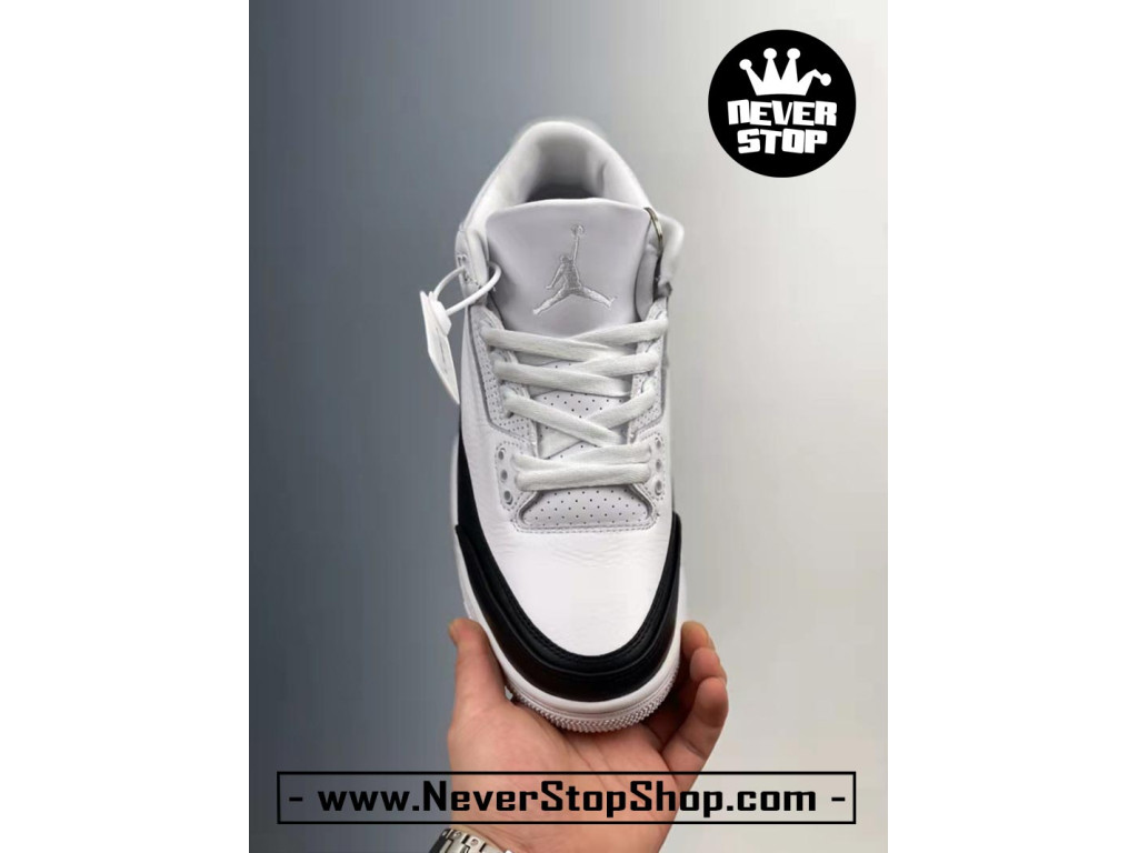 Giày bóng rổ nam Nike Air Jordan 3 Trắng Đen sfake replica 1:1 authentic chính hãng real giá rẻ tốt HCM