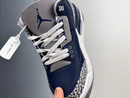 Giày bóng rổ nam Nike Air Jordan 3 Xanh Dương Trắng sfake replica 1:1 authentic chính hãng real giá rẻ tốt HCM
