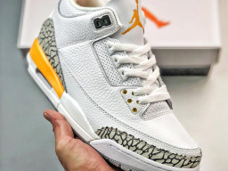 Giày bóng rổ nam Nike Air Jordan 3 Trắng Cam sfake replica 1:1 authentic chính hãng real giá rẻ tốt HCM