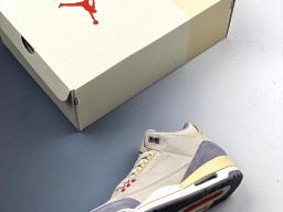 Giày bóng rổ nam Nike Air Jordan 3 Kem Xám sfake replica 1:1 authentic chính hãng real giá rẻ tốt HCM