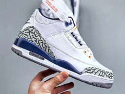 Giày bóng rổ nam Nike Air Jordan 3 Trắng Xanh sfake replica 1:1 authentic chính hãng real giá rẻ tốt HCM