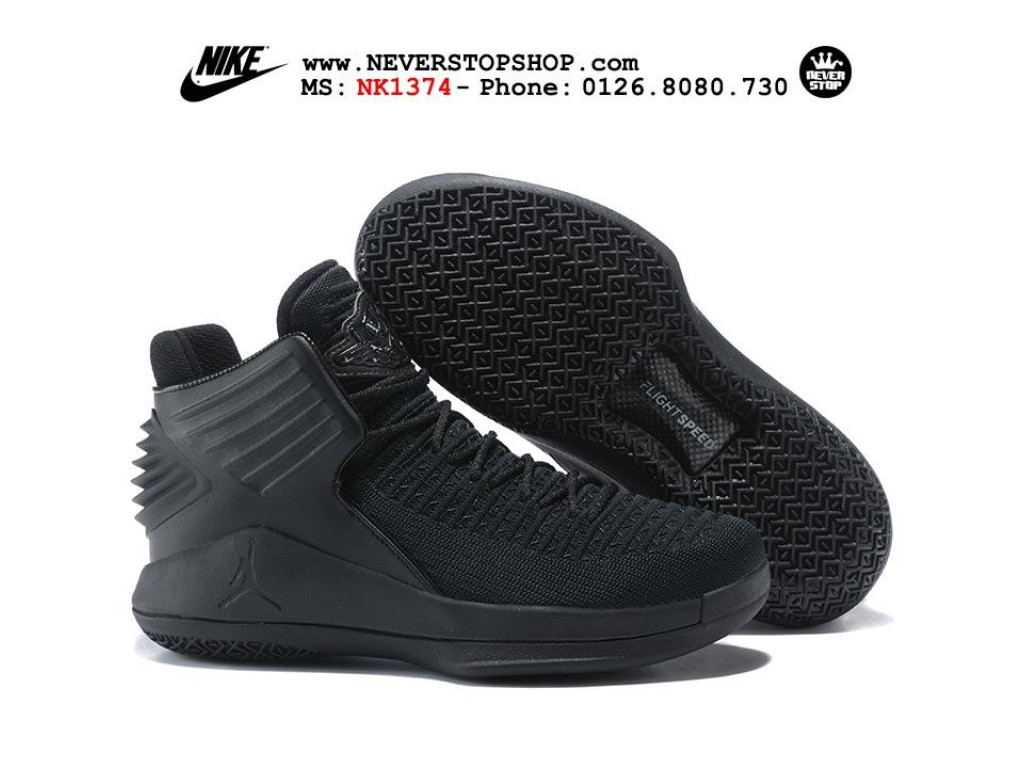 Giày Nike Jordan 32 All Black nam nữ hàng chuẩn sfake replica 1:1 real chính hãng giá rẻ tốt nhất tại NeverStopShop.com HCM