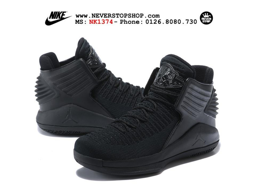 Giày Nike Jordan 32 All Black nam nữ hàng chuẩn sfake replica 1:1 real chính hãng giá rẻ tốt nhất tại NeverStopShop.com HCM