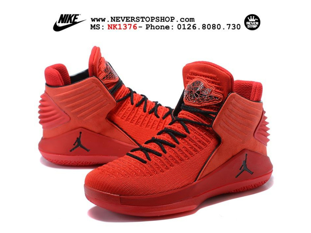 Giày Nike Jordan 32 All Red nam nữ hàng chuẩn sfake replica 1:1 real chính hãng giá rẻ tốt nhất tại NeverStopShop.com HCM