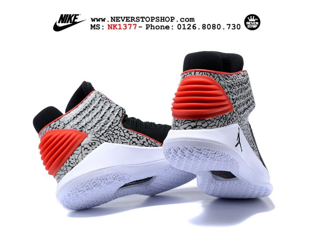 Giày Nike Jordan 32 Black Crack nam nữ hàng chuẩn sfake replica 1:1 real chính hãng giá rẻ tốt nhất tại NeverStopShop.com HCM