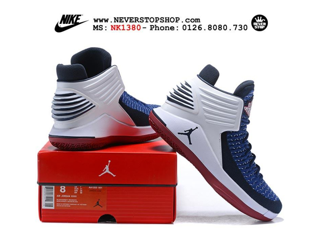 Giày Nike Jordan 32 CAVS PE nam nữ hàng chuẩn sfake replica 1:1 real chính hãng giá rẻ tốt nhất tại NeverStopShop.com HCM