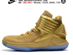 Giày Nike Jordan 32 Gold nam nữ hàng chuẩn sfake replica 1:1 real chính hãng giá rẻ tốt nhất tại NeverStopShop.com HCM