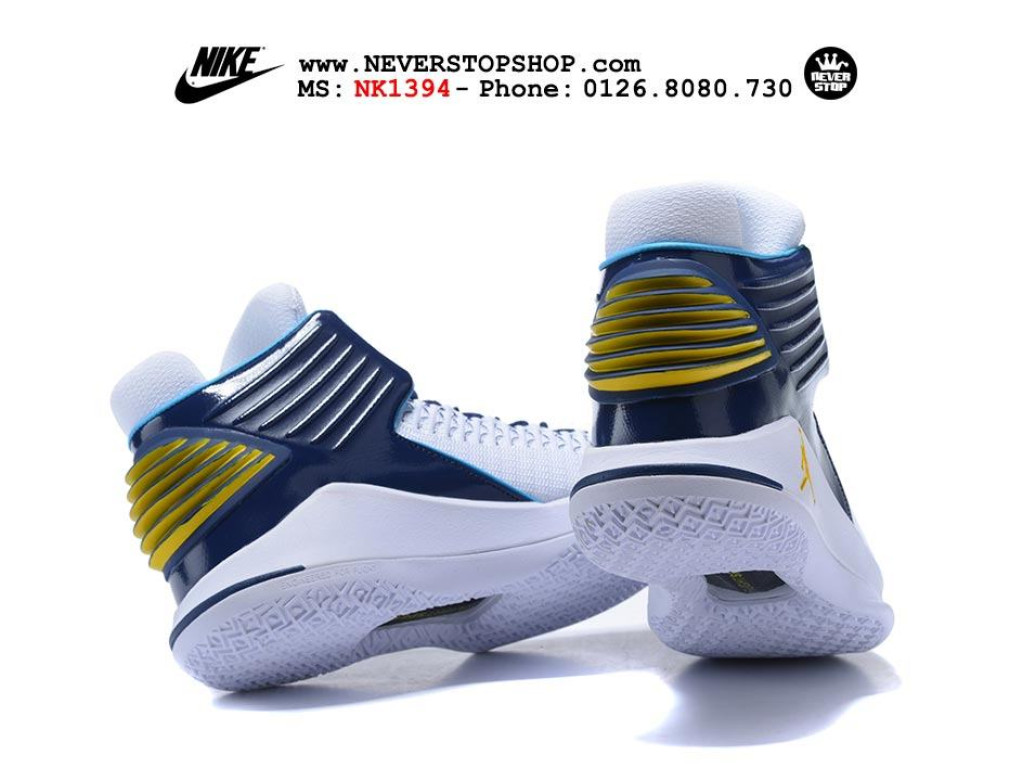 Giày Nike Jordan 32 White Blue nam nữ hàng chuẩn sfake replica 1:1 real chính hãng giá rẻ tốt nhất tại NeverStopShop.com HCM