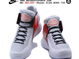 Giày Nike Jordan 32 White Red nam nữ hàng chuẩn sfake replica 1:1 real chính hãng giá rẻ tốt nhất tại NeverStopShop.com HCM