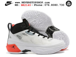 Giày bóng rổ cổ cao Nike Air Jordan 37 Đen Trắng nam nữ chuyên indoor outdoor rep 1:1 real chính hãng giá rẻ tốt nhất tại NeverStopShop.com HCM