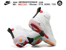 Giày bóng rổ cổ cao Nike Air Jordan 37 Trắng Đỏ nam nữ chuyên indoor outdoor rep 1:1 real chính hãng giá rẻ tốt nhất tại NeverStopShop.com HCM