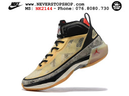 Giày bóng rổ cổ cao Nike Air Jordan 37 Vàng Đen nam nữ chuyên indoor outdoor rep 1:1 real chính hãng giá rẻ tốt nhất tại NeverStopShop.com HCM