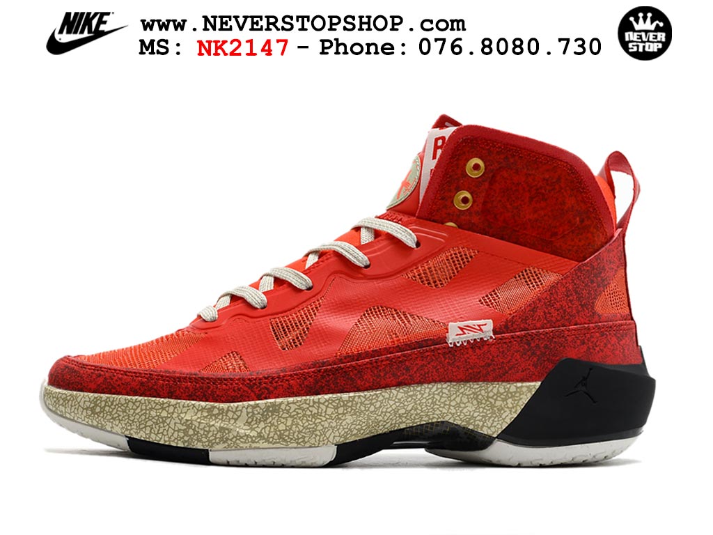 Giày bóng rổ cổ cao Nike Air Jordan 37 Đỏ Đen nam nữ chuyên indoor outdoor rep 1:1 real chính hãng giá rẻ tốt nhất tại NeverStopShop.com HCM