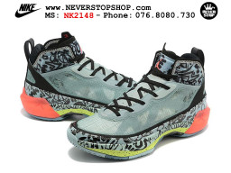 Giày bóng rổ cổ cao Nike Air Jordan 37 Xanh Đen nam nữ chuyên indoor outdoor rep 1:1 real chính hãng giá rẻ tốt nhất tại NeverStopShop.com HCM
