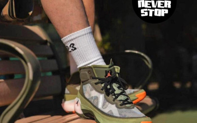 Giày bóng rổ NIKE AIR JORDAN 37 on feet cổ cao nam nữ hàng chuẩn replica 1:1 real chính hãng giá rẻ HCM | NeverStopShop.com